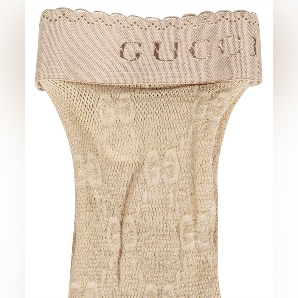 SOLD 
Gucci logo lace socks